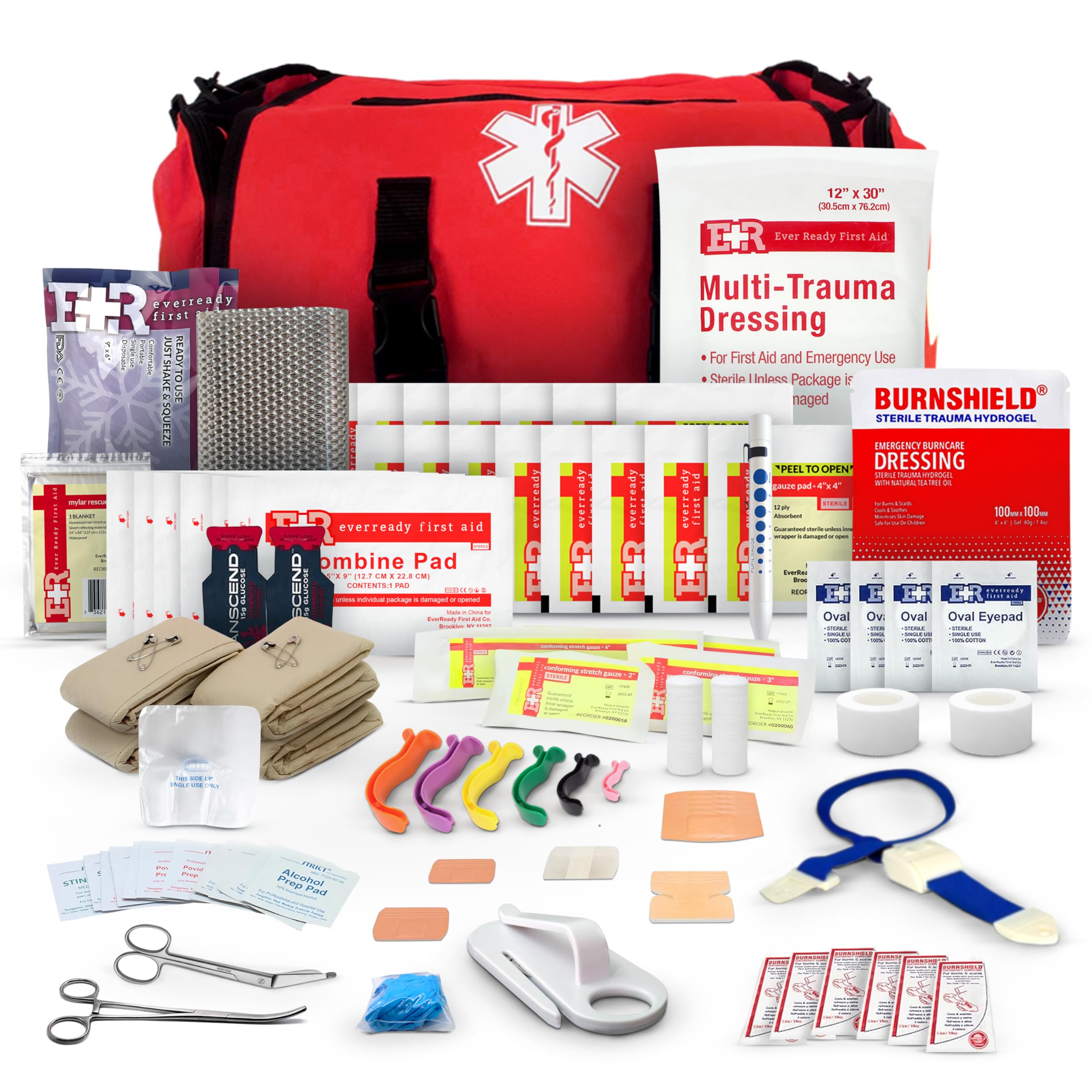 Amazon.com: First Responder Trauma First Aid Kit Bag – Fully